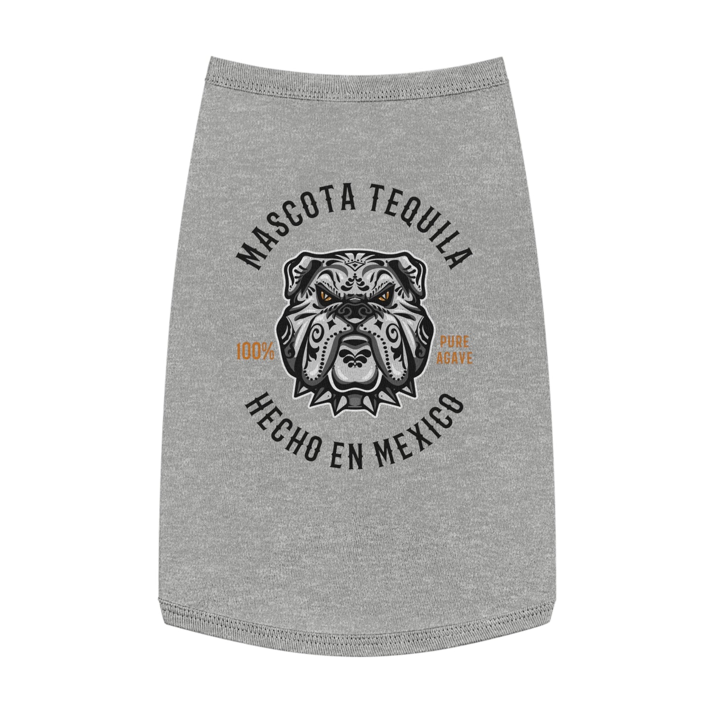 Mascota Tequila Hecho En Mexico Pup Grey Tank