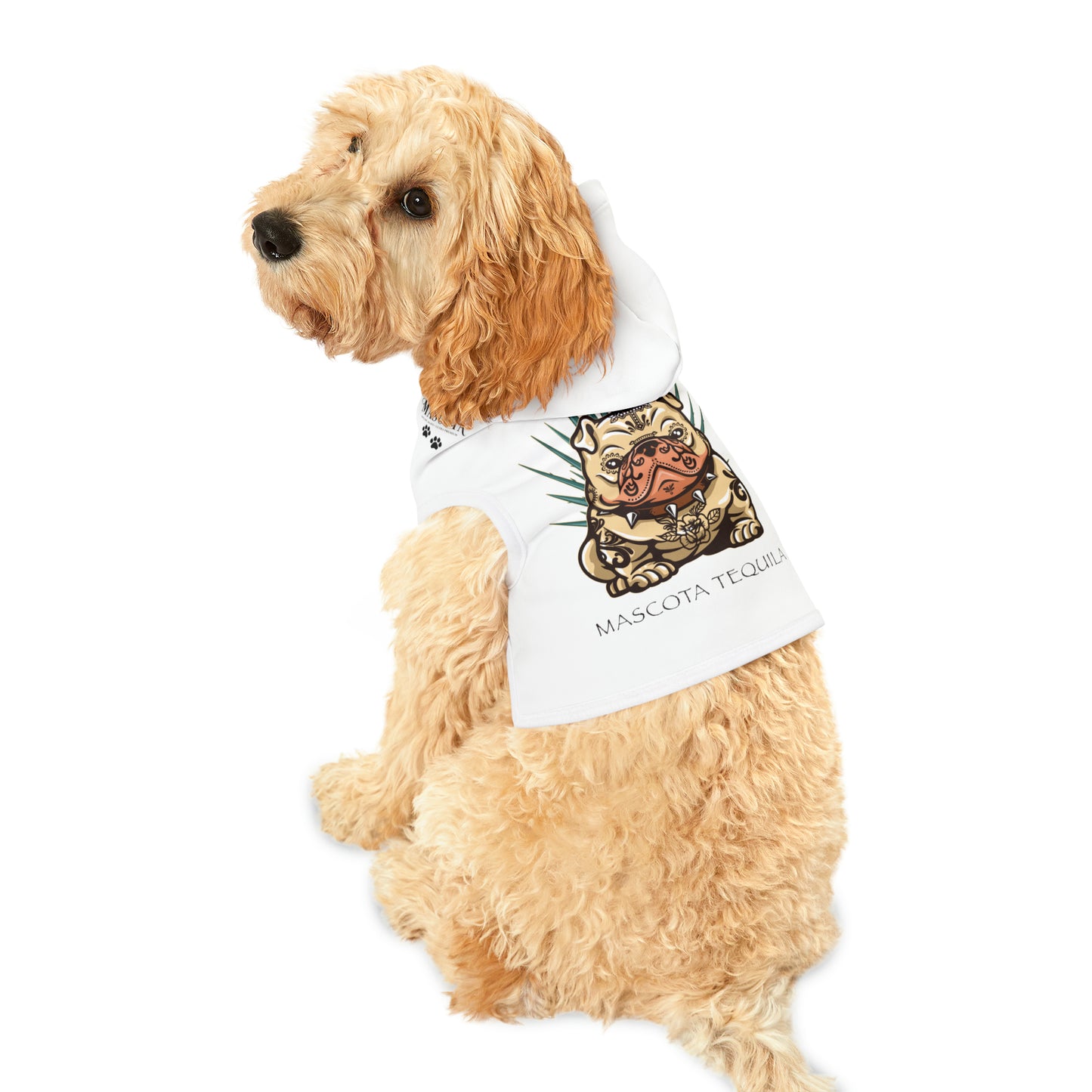 Mascota Añejo Pup White Hoodie
