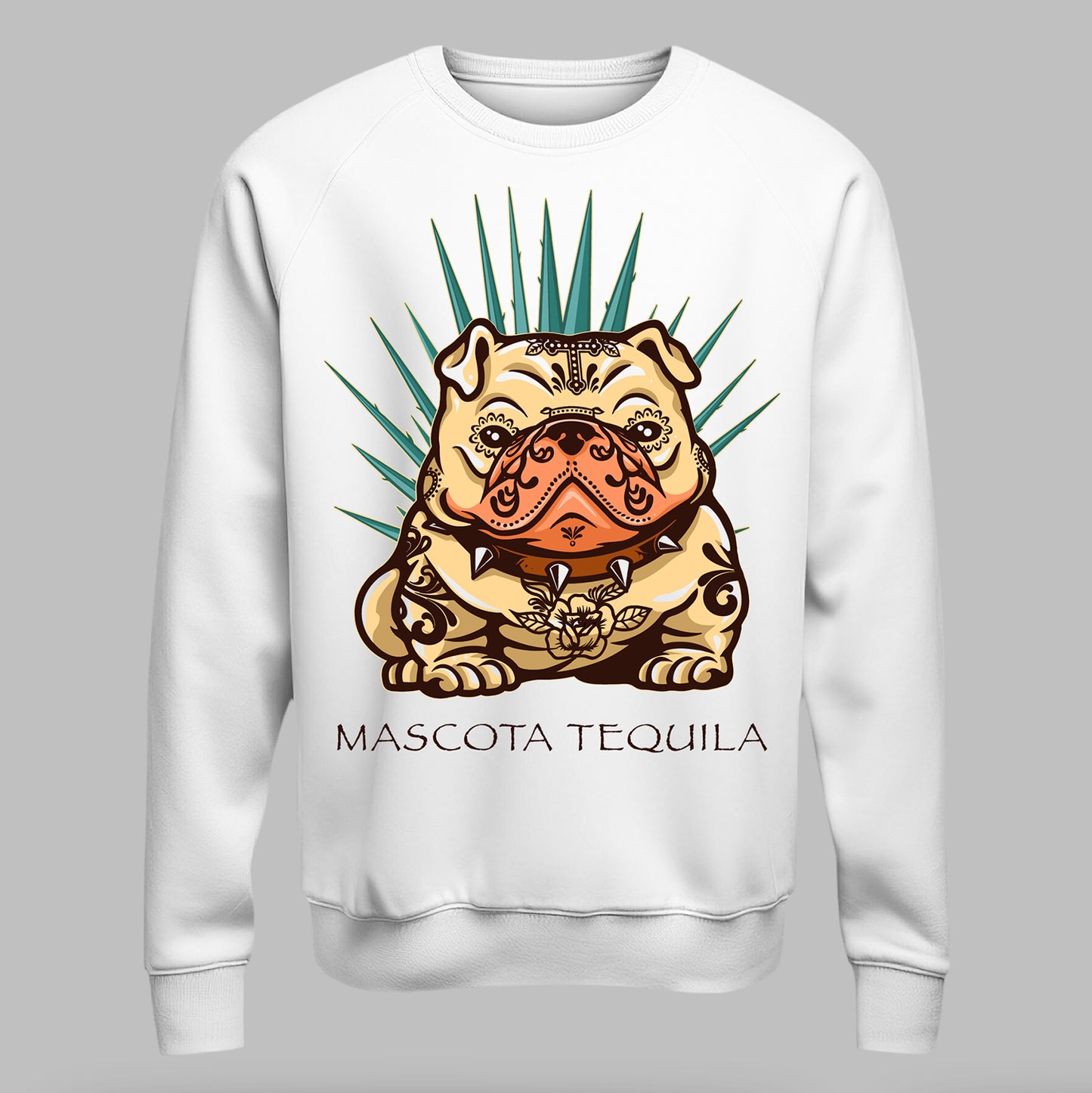 Mascota Añejo Pup Unisex Premium White Sweatshirt