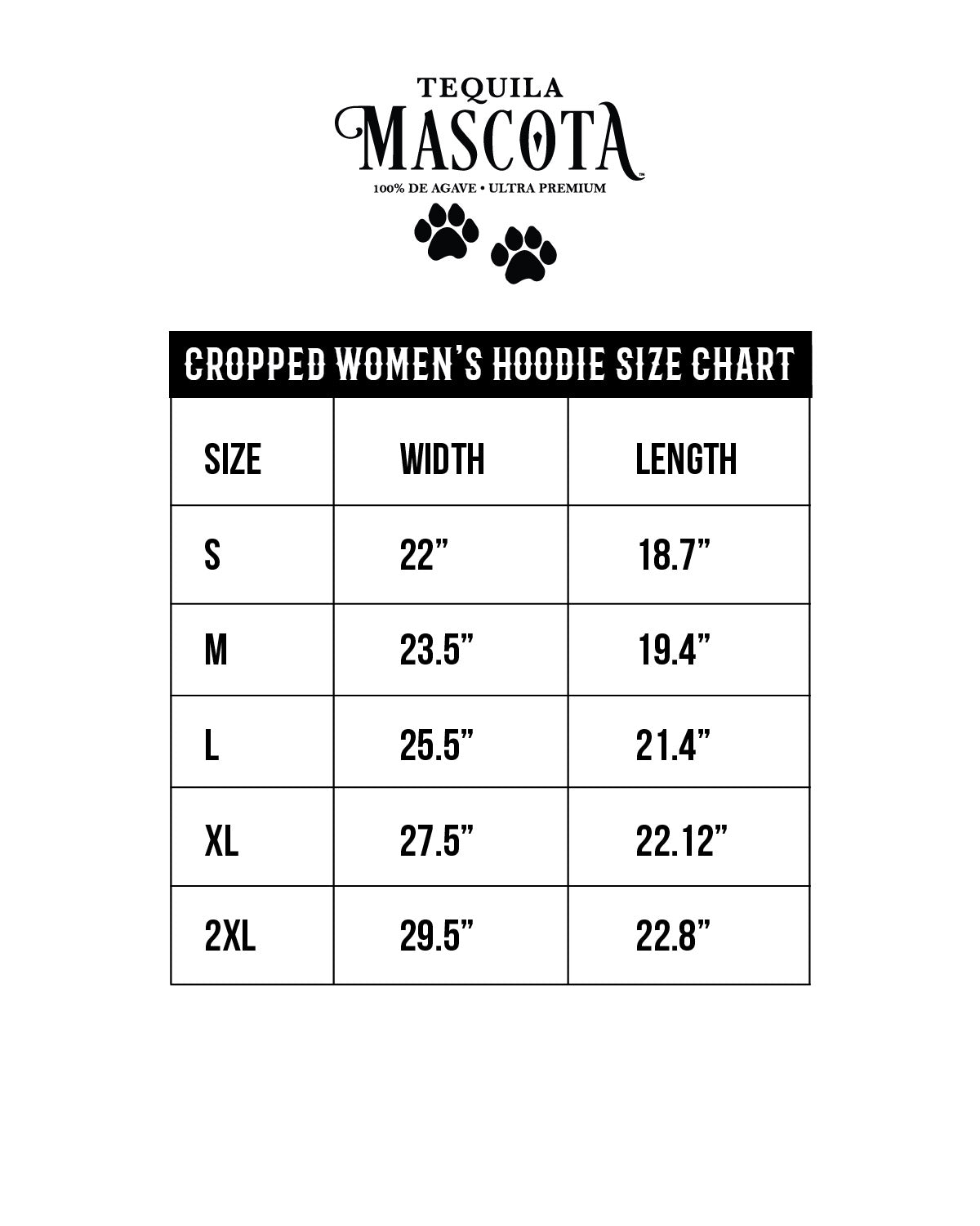 Mascota Tequila Crop Hoodie