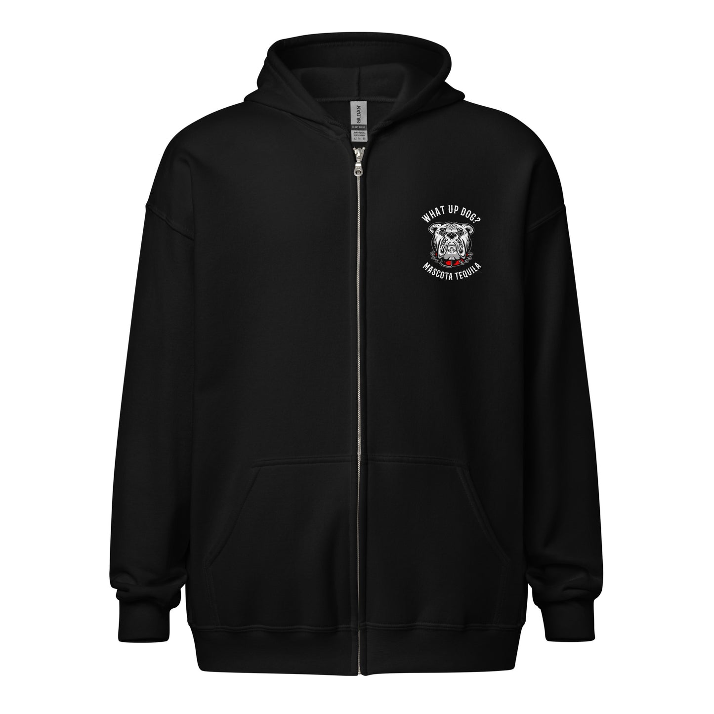 Mascota Tequila What Up Dog? Unisex Heavy Blend Zip Hoodie