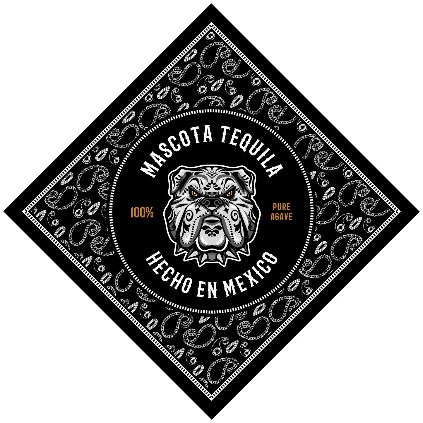 Mascota Tequila Hecho En Mexico Bandana