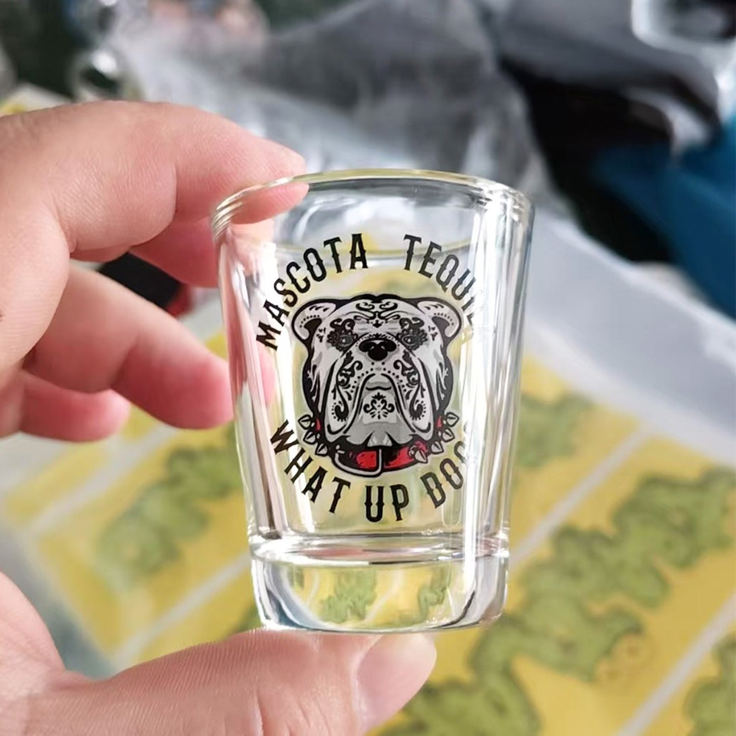 Mascota Double Shot Glass