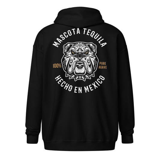 Mascota Tequila Hecho En Mexico, Black Unisex Heavy Blend Zip Hoodie