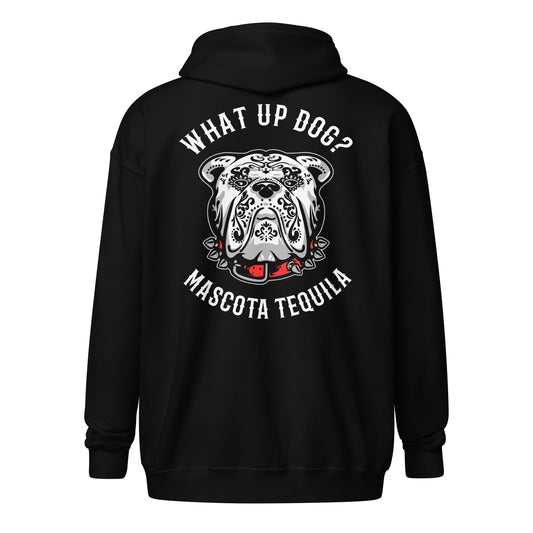 Mascota Tequila What Up Dog? Unisex Heavy Blend Zip Hoodie